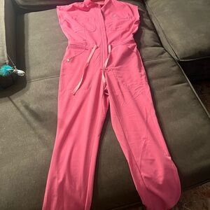 Figs Bold Pink Jumpsuit